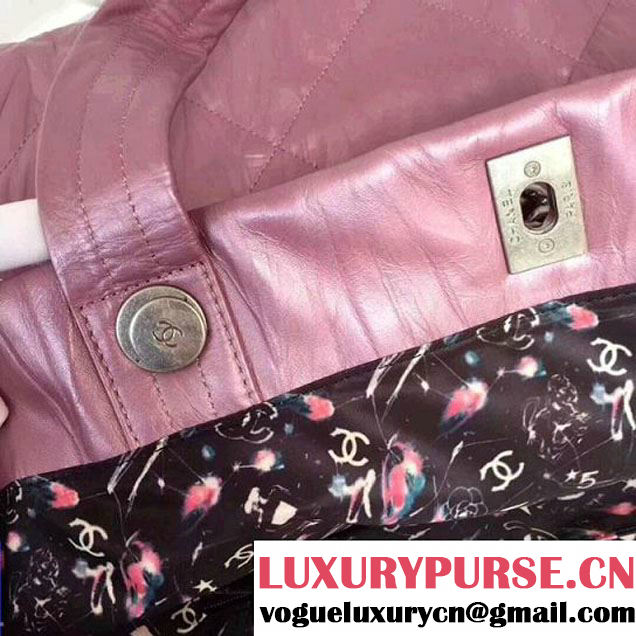 Chanel Iridescent Shopping Tote Bag Pink F/W 2017 (ZMD-7122114 )