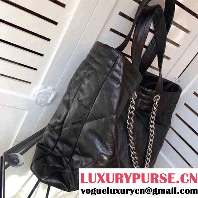 Chanel Iridescent Shopping Tote Bag Black F/W 2017 (ZMD-7122113 )