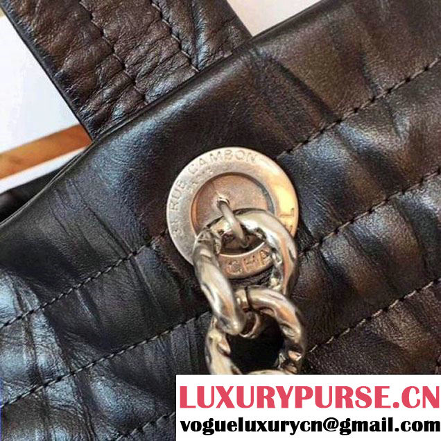 Chanel Iridescent Shopping Tote Bag Black F/W 2017 (ZMD-7122113 )