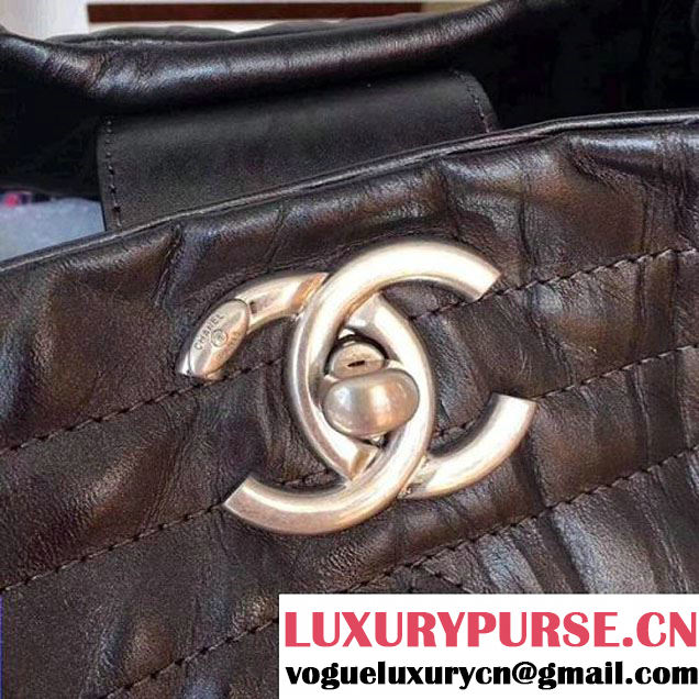 Chanel Iridescent Shopping Tote Bag Black F/W 2017 (ZMD-7122113 )