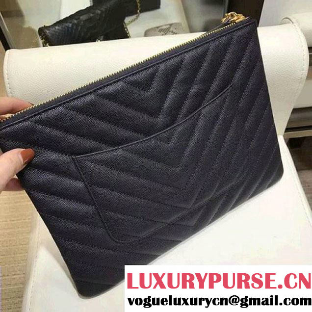 Chanel Grained Lambskin Pouch With Charms A82545 Black 2018 (AV-8010232 )