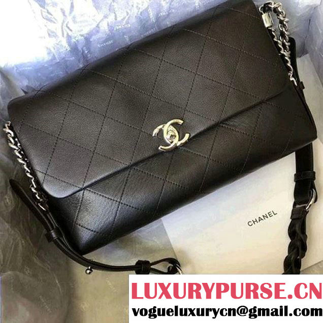 Chanel Black Calfskin Braided with Style Small Flap Bag A57116 2018 (MK-8010219 )