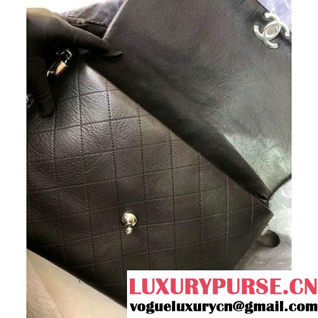 Chanel Black Calfskin Braided with Style Large Flap Bag A57117 2018 (MK-8010218 )