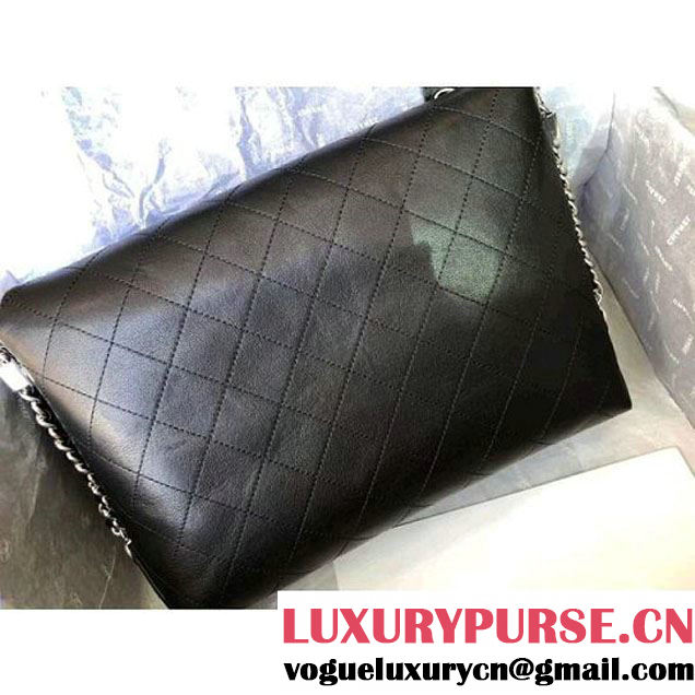 Chanel Black Calfskin Braided with Style Large Flap Bag A57117 2018 (MK-8010218 )