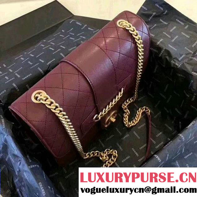 Chanel Sheepskin Flap Bag A57231 Burgundy 2018 (ZMD-8010214 )