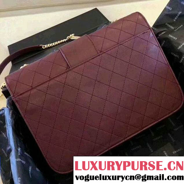 Chanel Sheepskin Flap Bag A57231 Burgundy 2018 (ZMD-8010214 )