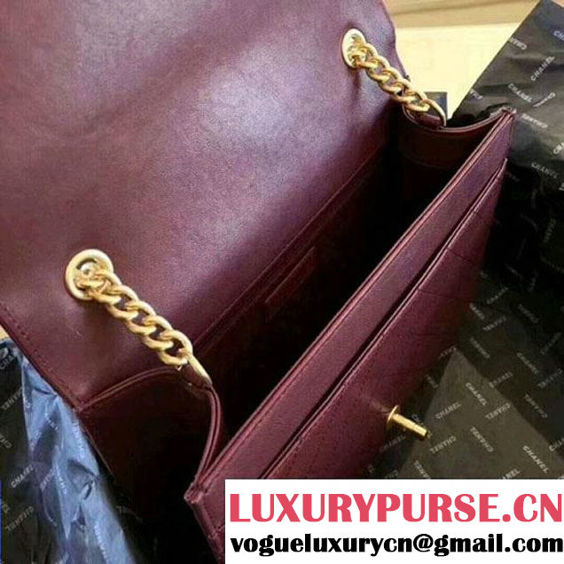 Chanel Sheepskin Flap Bag A57231 Burgundy 2018 (ZMD-8010214 )