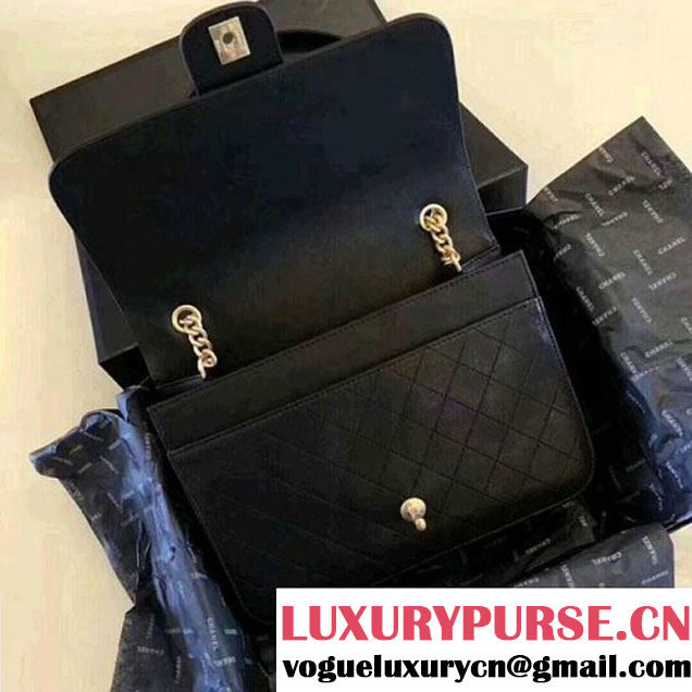 Chanel Sheepskin Flap Bag A57231 Black 2018 (ZMD-8010213 )