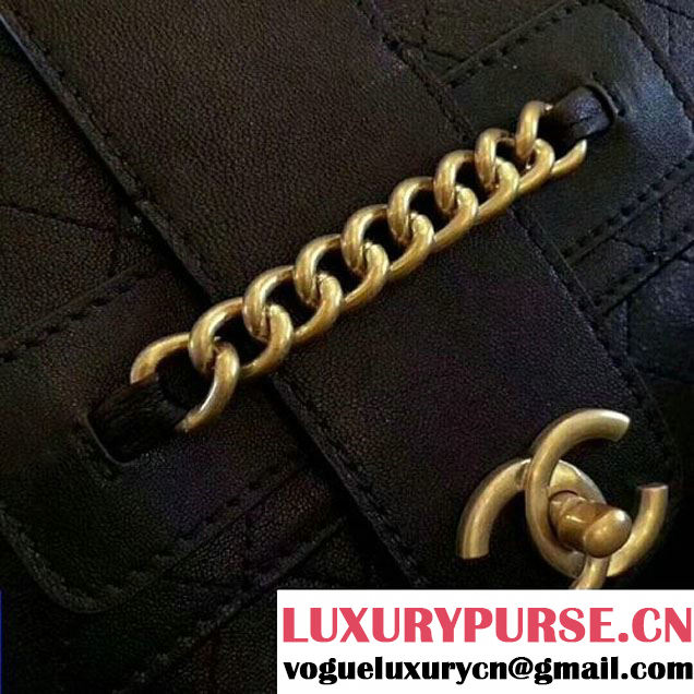 Chanel Sheepskin Flap Bag A57231 Black 2018 (ZMD-8010213 )