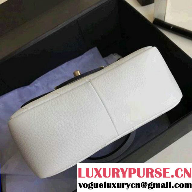Chanel Grained Calfskin Archi Chic Flap Bag A57217 White 2018 (1A111-8010208 )