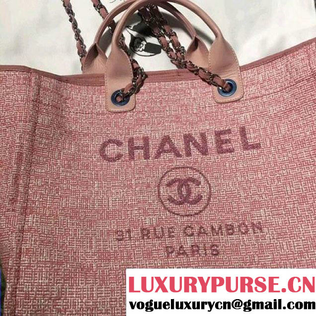 Chanel Deauville Large Shopping Bag A66942 Pink 2018 (HX-8010613 )