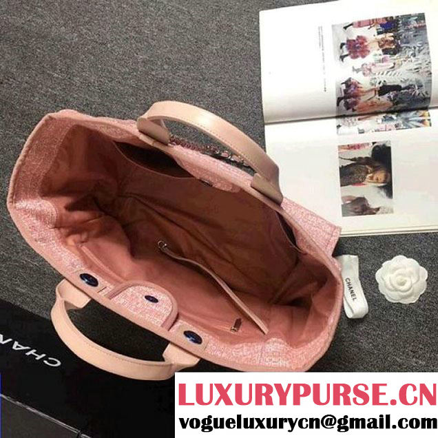 Chanel Deauville Large Shopping Bag A66942 Pink 2018 (HX-8010613 )