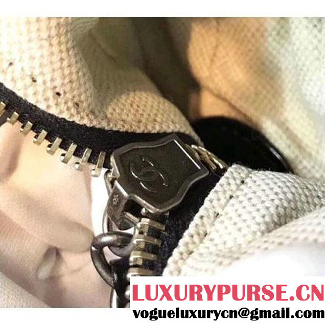 Chanel Tweed/Calfskin Gabrielle Medium Hobo Bag A93824 Black 2018 (KN-8013002 )