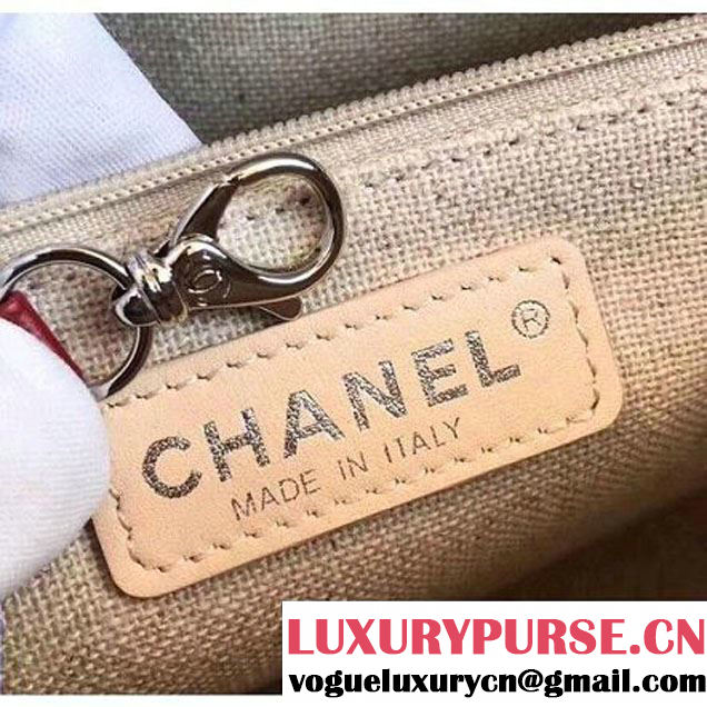 Chanel Tweed/Calfskin Gabrielle Medium Hobo Bag A93824 Red 2018 (KN-8013005 )
