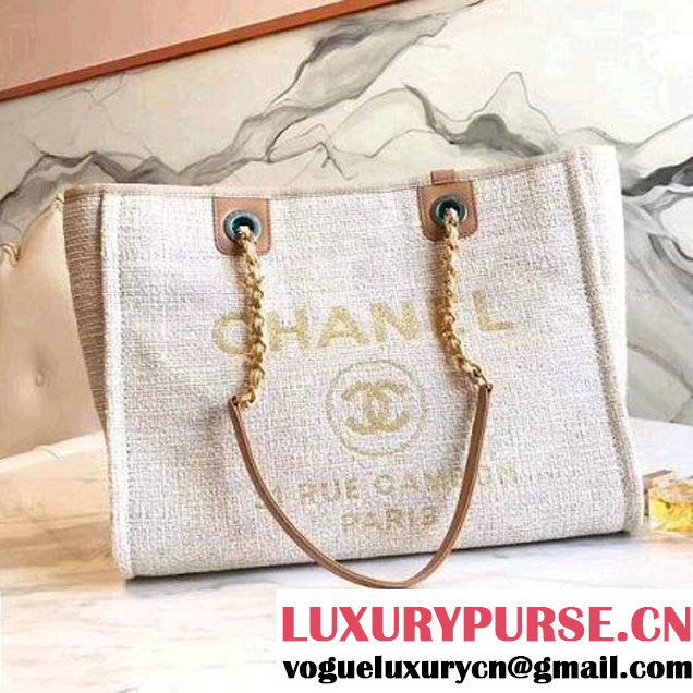 Chanel Deauville Medium Shopping Bag Beige 2018 (KN-8013011 )