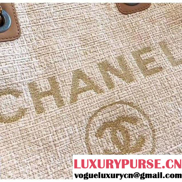 Chanel Deauville Medium Shopping Bag Beige 2018 (KN-8013011 )