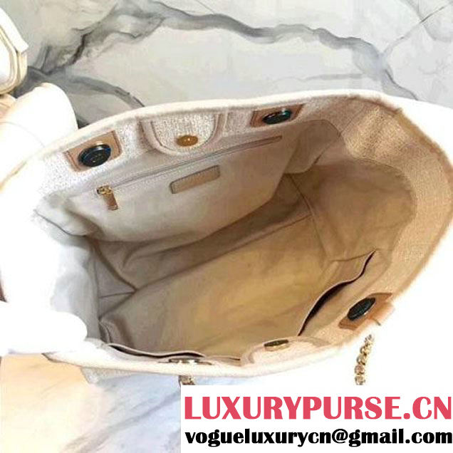 Chanel Deauville Medium Shopping Bag Beige 2018 (KN-8013011 )