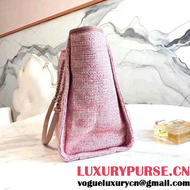 Chanel Deauville Medium Shopping Bag Pink 2018 (KN-8013010 )