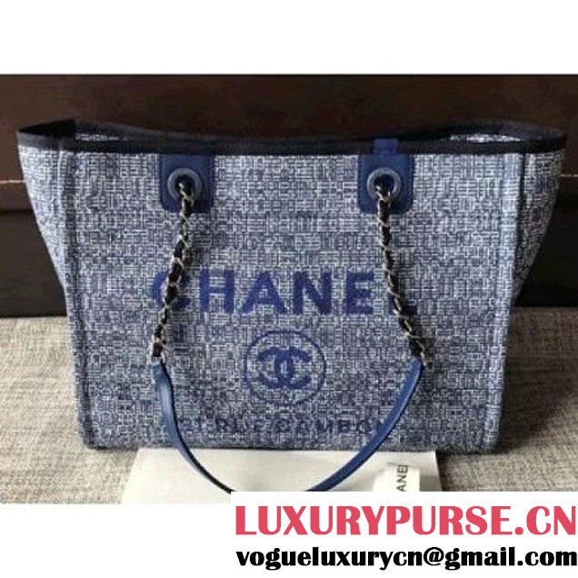 Chanel Deauville Medium Shopping Bag Blue 2018 (KN-8013009 )