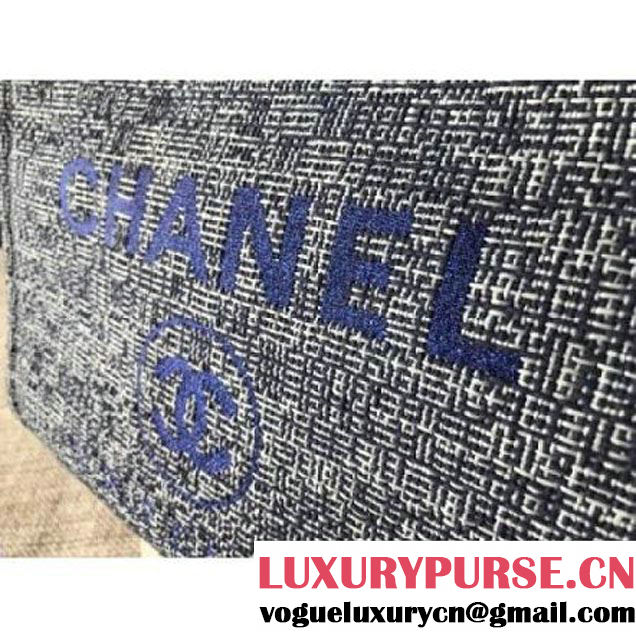 Chanel Deauville Medium Shopping Bag Blue 2018 (KN-8013009 )