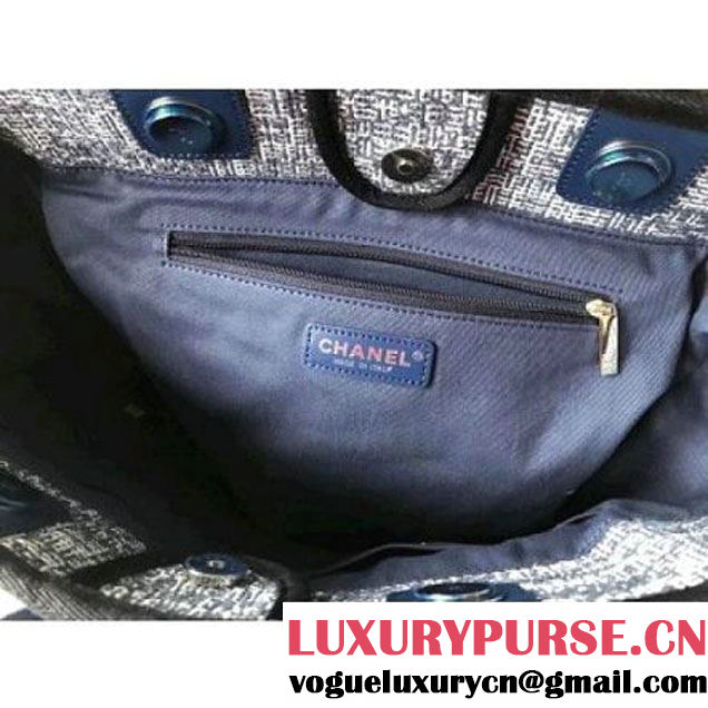Chanel Deauville Medium Shopping Bag Blue 2018 (KN-8013009 )