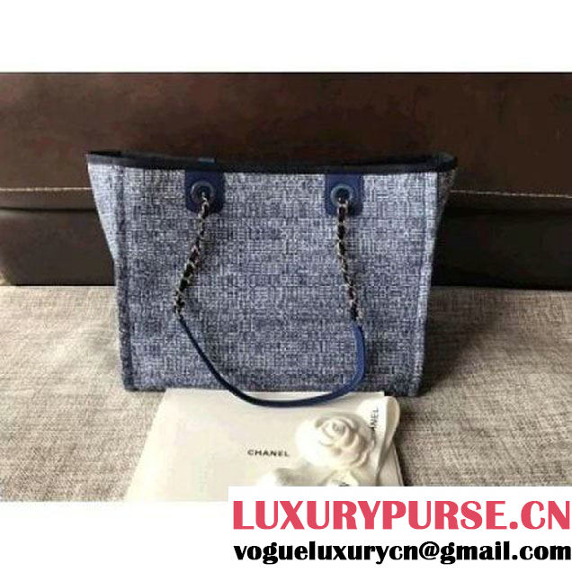 Chanel Deauville Medium Shopping Bag Blue 2018 (KN-8013009 )