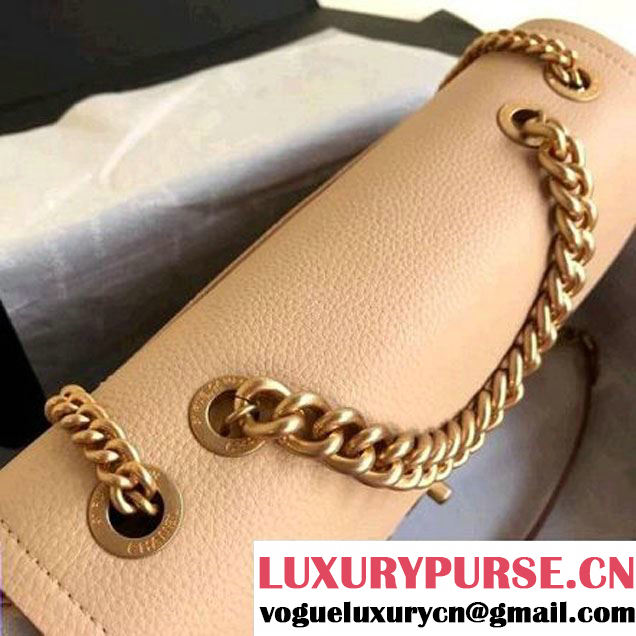 Chanel Grained Calfskin Medium Archi Chic Flap Bag Beige 2018 (Aged Gold Hardware) (1A111-8013110 )