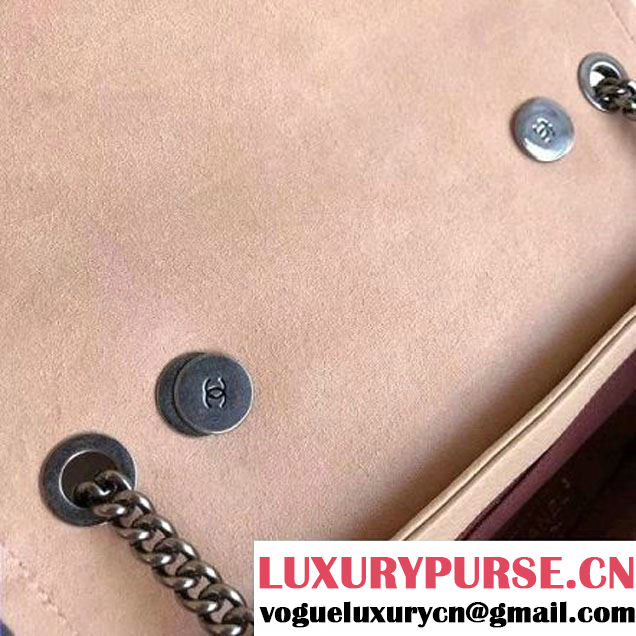 Chanel Grained Calfskin Medium Archi Chic Flap Bag Beige 2018 (Aged Silver Hardware) (1A111-8013109 )