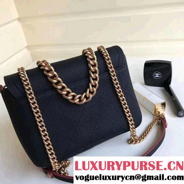 Chanel Grained Calfskin Archi Chic Flap Bag A57217 Black 2018 (Aged Gold Hardware) (1A111-8013104 )