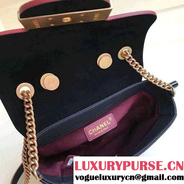 Chanel Grained Calfskin Archi Chic Flap Bag A57217 Black 2018 (Aged Gold Hardware) (1A111-8013104 )