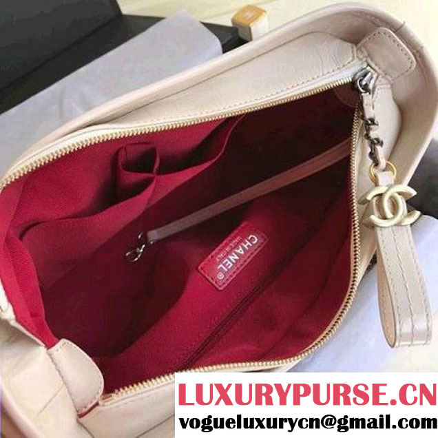 Chanel Gabrielle Medium Hobo Bag A93824 Nude 2018 (1A111-8013122 )