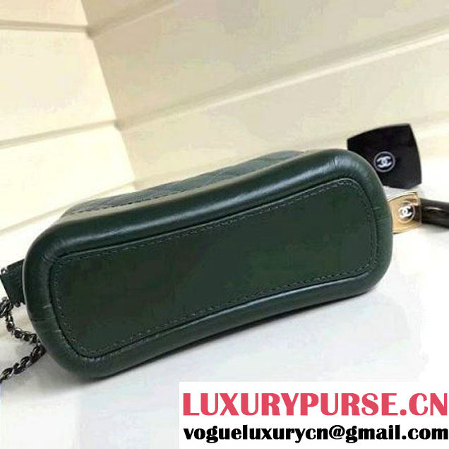 Chanel's Gabrielle Small Hobo Bag A91810 Light Green/Green 2018 (1A111-8013119 )