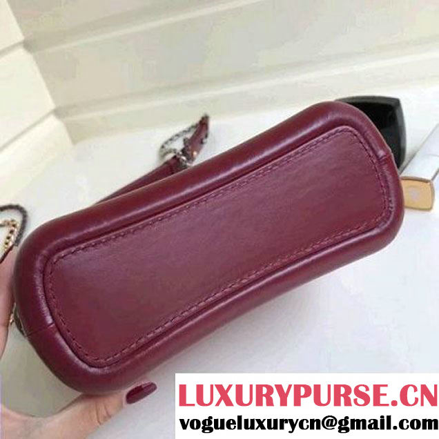 Chanel's Gabrielle Small Hobo Bag A91810 Red/Burgundy 2018 (1A111-8013117 )