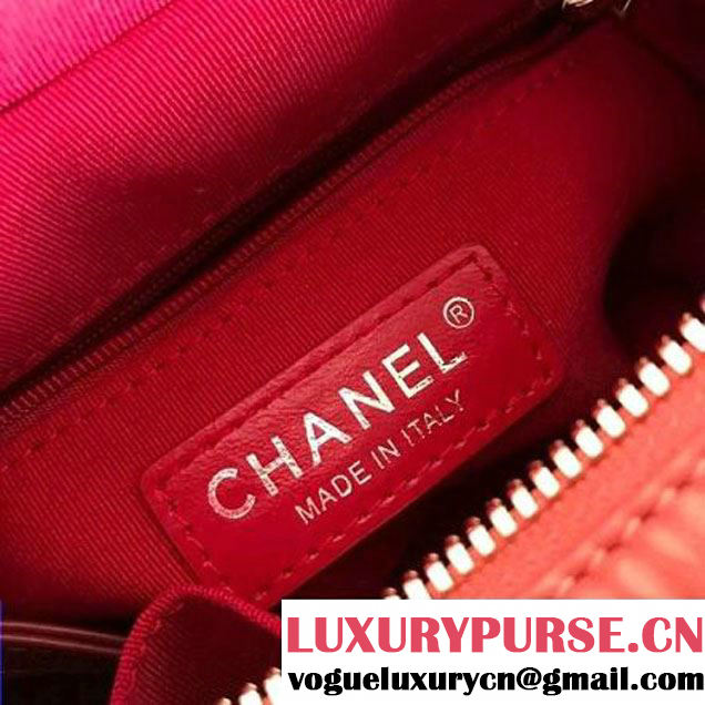 Chanel's Gabrielle Small Hobo Bag A91810 Red/Burgundy 2018 (1A111-8013117 )