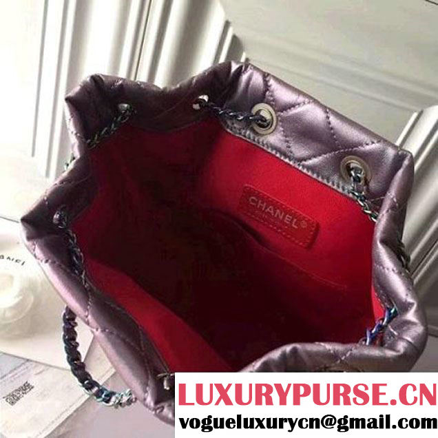 Chanel Gabrielle Backpack Bag A94485 Iridescent 2018 (A099-8013125 )