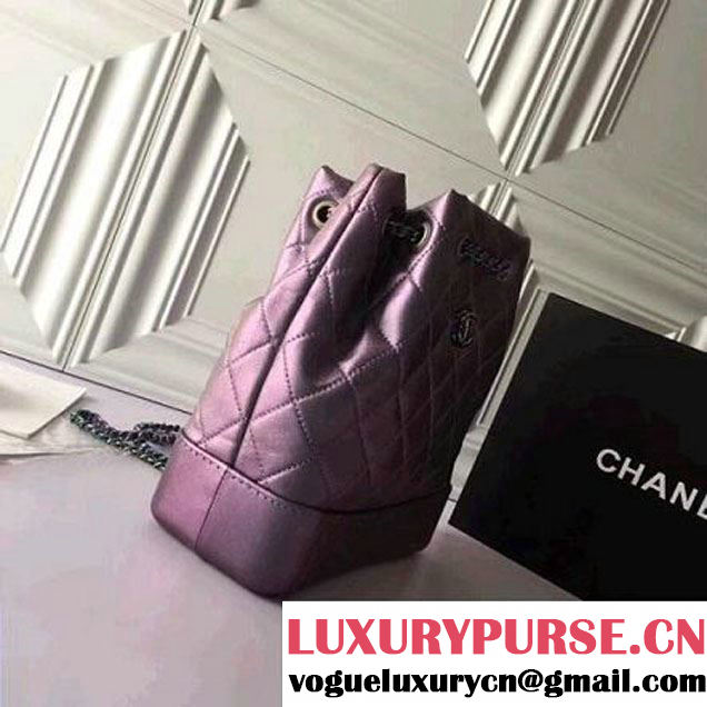 Chanel Gabrielle Backpack Bag A94485 Iridescent 2018 (A099-8013125 )