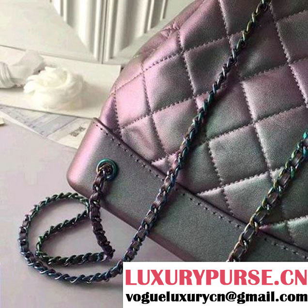 Chanel Gabrielle Backpack Bag A94485 Iridescent 2018 (A099-8013125 )