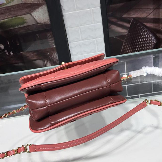 Chanel Coco Vintage Bag Lambskin Leather Cruise 2018 Collection Salmon Pink