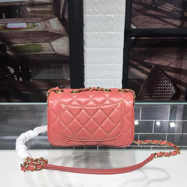 Chanel Coco Vintage Bag Lambskin Leather Cruise 2018 Collection Salmon Pink