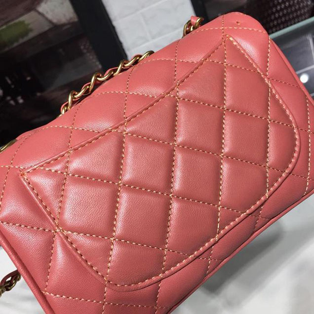 Chanel Coco Vintage Bag Lambskin Leather Cruise 2018 Collection Salmon Pink
