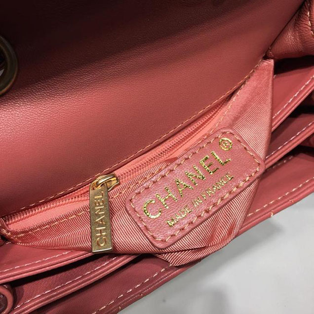 Chanel Coco Vintage Bag Lambskin Leather Cruise 2018 Collection Salmon Pink