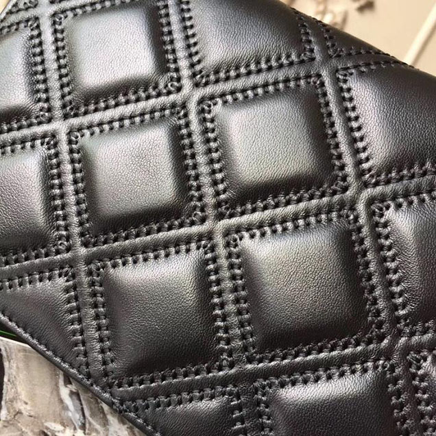 Chanel Stitched Quilted WOC with Tassel 19cm Lambskin Leather Pre-Fall 2017 Collection Black