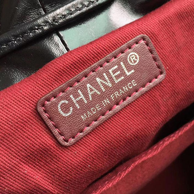 Chanel Quilted Lambskin Drawstring Backpack Bag Lambskin Leather Fall Winter 2017 Act 1 Collection Black