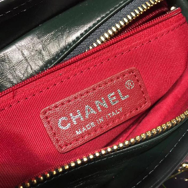 Chanel Gabrielle Hobo Bag Small 20cm Lambskin Leather Fall Winter 2017 Act 2 Collection Green