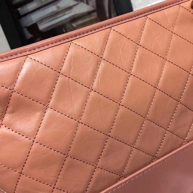 Chanel Gabrielle Hobo Bag Large 28cm Lambskin Leather Fall Winter 2017 Act 2 Collection Apricot