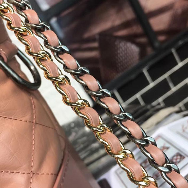Chanel Gabrielle Hobo Bag Large 28cm Lambskin Leather Fall Winter 2017 Act 2 Collection Apricot