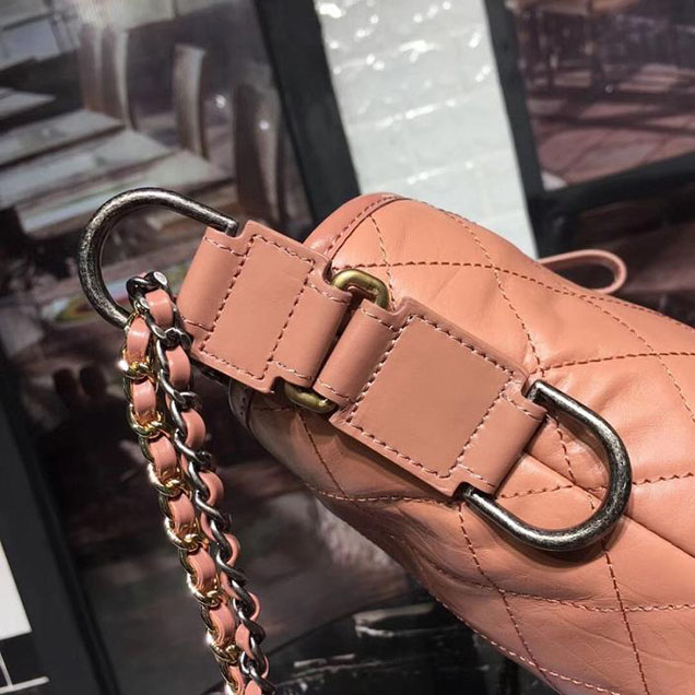 Chanel Gabrielle Hobo Bag Large 28cm Lambskin Leather Fall Winter 2017 Act 2 Collection Apricot