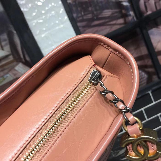 Chanel Gabrielle Hobo Bag Large 28cm Lambskin Leather Fall Winter 2017 Act 2 Collection Apricot