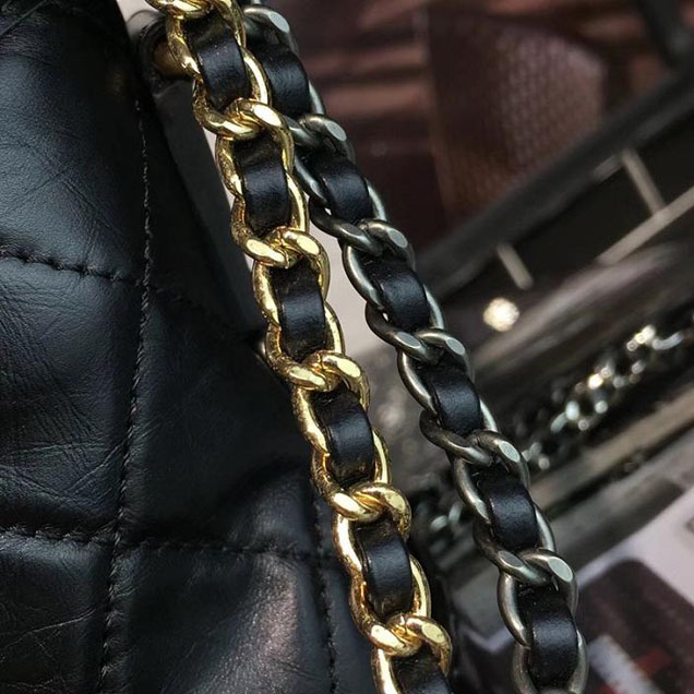 Chanel Gabrielle Hobo Bag Small 20cm Lambskin Leather Fall Winter 2017 Act 2 Collection Black