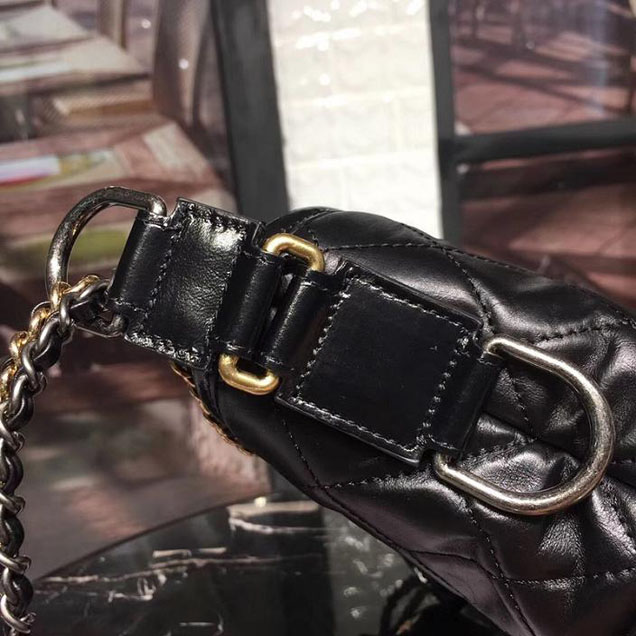 Chanel Gabrielle Hobo Bag Small 20cm Lambskin Leather Fall Winter 2017 Act 2 Collection Black